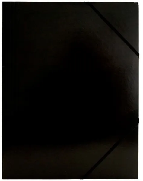 BNT elastikmapp Kartong svart A4